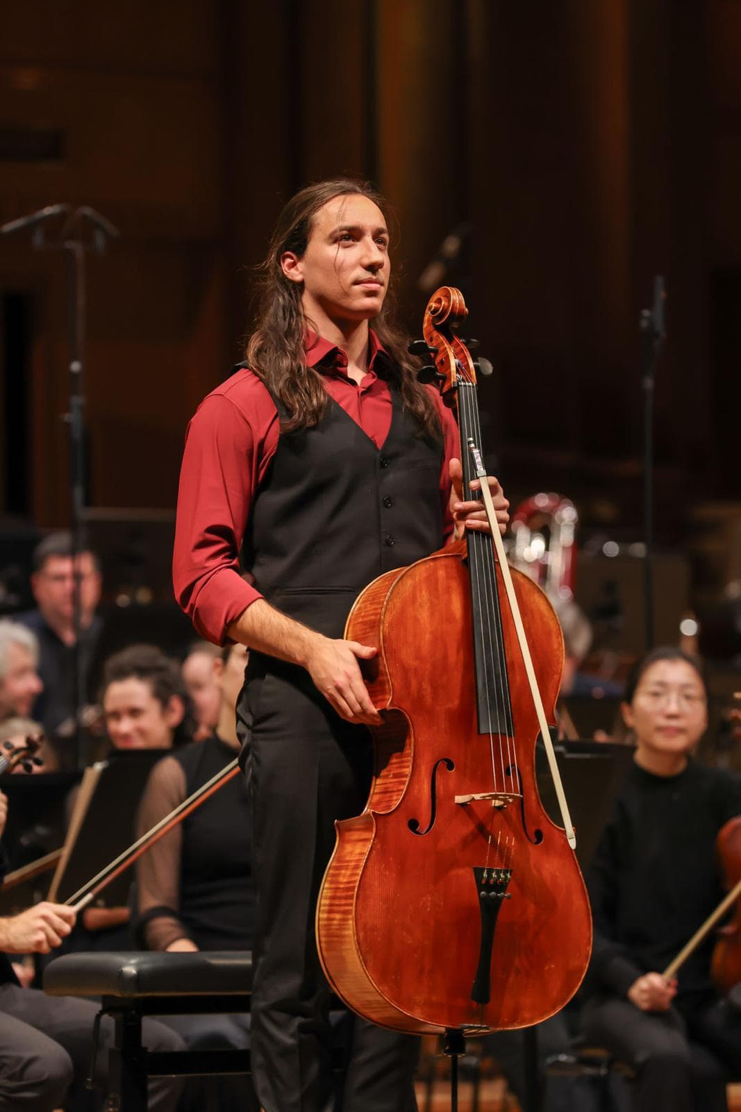 Jorge Giménez with his cello